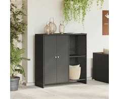 Oppbevaringsskap su lentyna Juoda 100 x 36 x 102 cm Ratanas