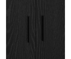 Oppbevaringsskap 2 pcs Juodas ąžuolas 118 x 41 x 40 cm