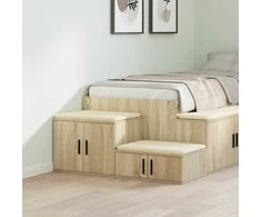 Oppbevaringsskap 2 pcs Sonoma ąžuolas 108 x 41 x 40 cm
