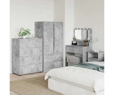 Saugojimo spintos Betono pilka 80 x 48 x 105 cm