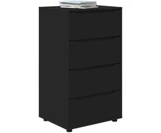 Saugojimo spintos Juoda 60 x 48 x 105 cm Apdirbta mediena