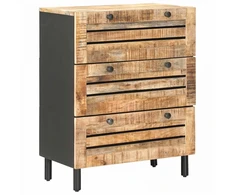 Saugojimo spintos 60 x 33 x 75 cm Kietas mango medis Natūrali