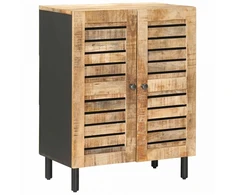 Saugojimo spintos 60 x 33 x 75 cm Kietas mango medis Natūrali