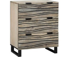 Kabalas Balta 60 x 33.5 x 75 cm Mango medienos masyvas