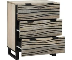 Kabalas Balta 60 x 33.5 x 75 cm Mango medienos masyvas