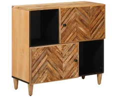 Saugojimo spintos Ruda 80 x 33,5 x 75 cm Kietas mango medis