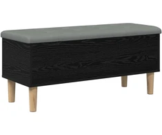 Saugojimo suolas su pagalve Juodojo ąžuolo 102 x 42 x 46 cm