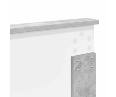 Saugos lova Betono pilka 200 x 200 cm Apdirbta mediena