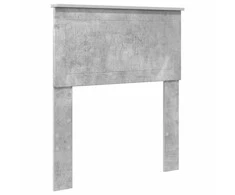 Saugos lova Betono pilka 75 x 190 cm Apdirbta mediena