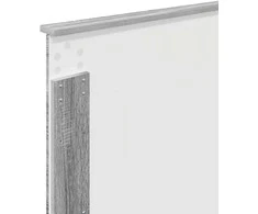 Saugos lova Pilkas Sonoma 75 x 190 cm Apdirbta mediena