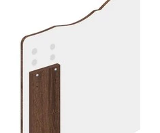 Saugos lova Rudas ąžuolas 70 x 190 cm Apdirbta mediena