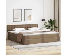Lova su daiktų laikymo vieta ir čiužiniu Kapučino 200 x 200 cm