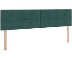 Saugos lova su čiužiniu su saugykla Tamsiai žalia 100 x 200 cm