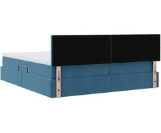 Saugos lova su čiužiniu su saugykla Tamsiai mėlyna 90 x 200 cm