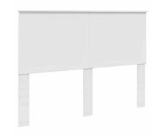 Saugos lova su galvūgalio Balta 140 x 200 cm Apdirbta mediena