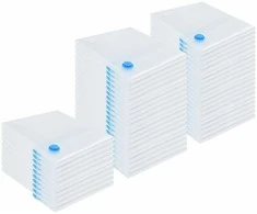 Saugojimo maišeliai 50 pcs Skaidrūs ir mėlyni 100 x 80 cm