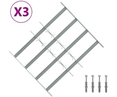 Saugumo grotelės langams su 4 kryžmėmis 3 pcs 430-740 mm