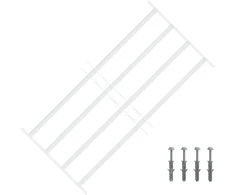 Saugumo grotelės langams su 4 kryžmėmis 3 pcs 63-114 cm