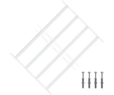Saugumo grotelės langams su 4 kryžmėmis 43-74 cm