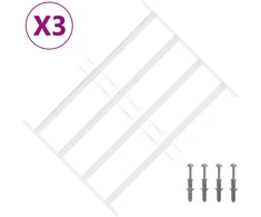 Saugumo grotelės langams su 4 kryžmėmis 3 pcs 43-74 cm