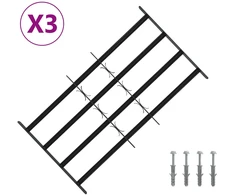 Saugumo grotelės langams su 4 kryžmėmis 3 pcs 63-114 cm