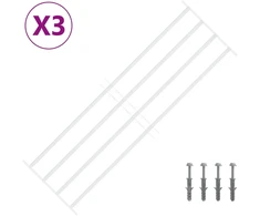Saugumo grotelės langams su 4 kryžmėmis 3 pcs 93-174 cm