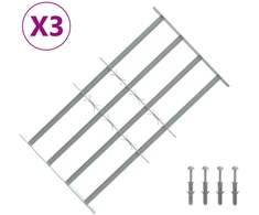 Saugumo grotelės langams su 4 kryžmėmis 3 pcs 630-1140 mm