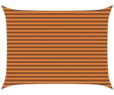 Saulės burė Oranžinė ir ruda 4 × 3 m 100% poliesteris Oksfordas