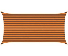Saulės burė Oranžinė ir ruda 4 x 2 m 100% poliesteris Oksfordas