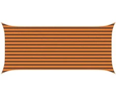 Saulės burė Oranžinė ir ruda 4,5 x 2 m