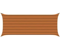 Saulės burė Oranžinė ir ruda 5 x 2 m 100% poliesteris Oksfordas