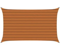 Saulės burė Oranžinė ir ruda 5 x 3 m 100% poliesteris Oksfordas