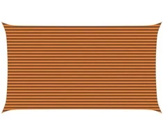 Saulės burė Oranžinė ir ruda 7 x 4 m 100% poliesteris Oksfordas