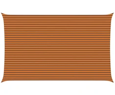 Saulės burė Oranžinė ir ruda 8 x 5 m 100% poliesteris Oksfordas