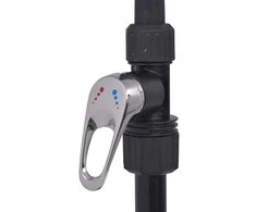 Saulės energijos dušas, 20 l, aliuminio HDPE