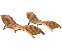 Sofa Saulės gultai, 2vnt., akacijos medienos masyvas (2x310166)
