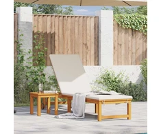 Saulės gultas Ruda 202 x 53 x 89 cm Kietos akacijos mediena