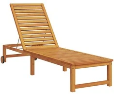 Saulės gultas Ruda 202 x 53 x 89 cm Kietos akacijos mediena