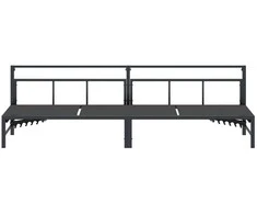 Saulės gultas Juodas 200 x 62 x 59,5 cm Tekstilenas