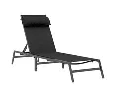 Gultas 1-asmuo Juoda ir Antracitas 197 x 54 x 86 cm Plienas