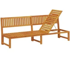 Saulės gultas Natūralus aliejus 200 x 57 x 75cm