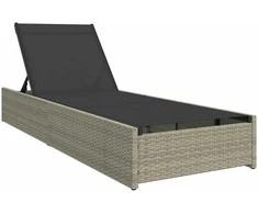 Saulės gultas Smėlio 200.5 x 70 x 75 cm poliratanas