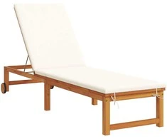Saulės gultas Ruda 202 x 53 x 89 cm Kietos akacijos mediena