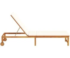 Saulės gultas Ruda 202 x 53 x 89 cm Kietos akacijos mediena