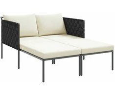 Saulėtas gultas su pagalve Antracitas 153 x 115 x 69.5 cm