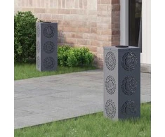 Saulės LED šaligatvio šviesa 2 pcs Antracitas