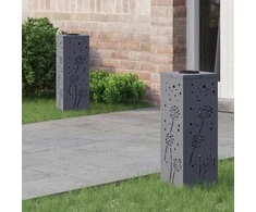 Saulės LED šaligatvio šviesa 2 pcs Antracitas