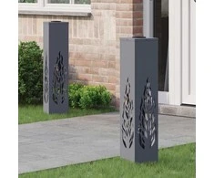 Saulės LED šaligatvio šviesa 2 pcs Antracitas