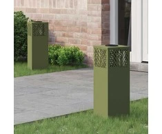 Saulės LED šaligatvio šviesa 2 pcs Alyvuogių žalia