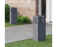 Saulės LED šaligatvio šviesa 2 pcs Antracitas
